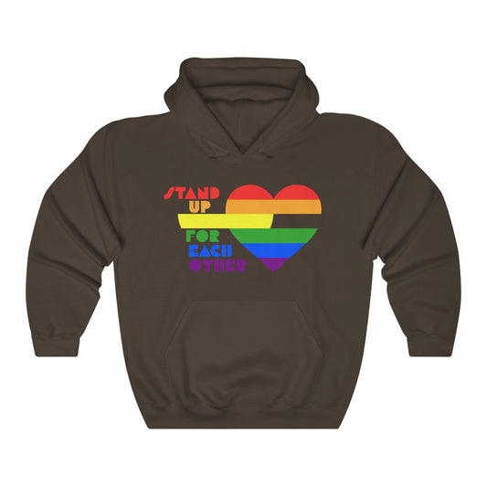 Stand Up For Each Other Pride Unisex Heavy Blend™ Hoodie
