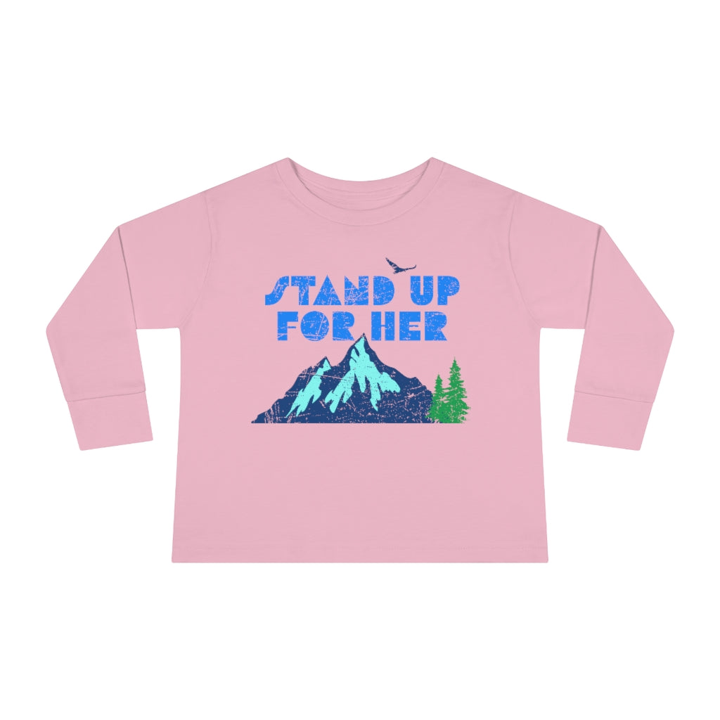 Stand Up For Planet Earth Toddler Long Sleeve Shirt