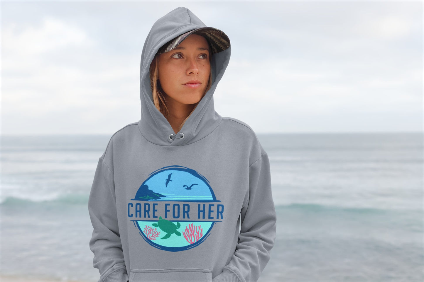 Care For Planet Earth Adult Hoodie