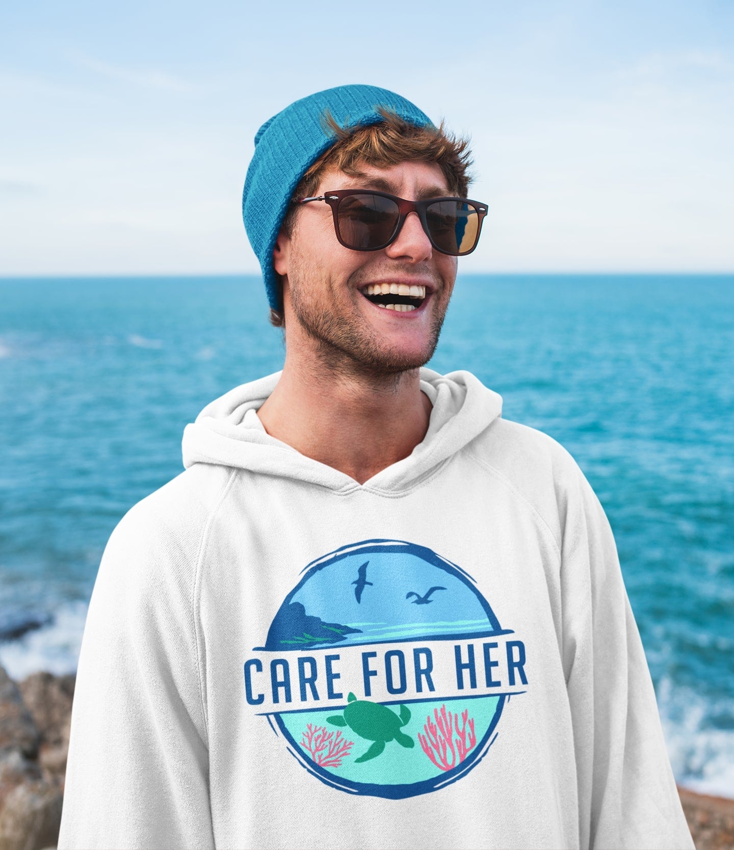 Care For Planet Earth Adult Hoodie