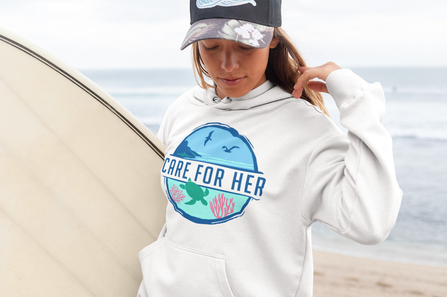 Care For Planet Earth Adult Hoodie