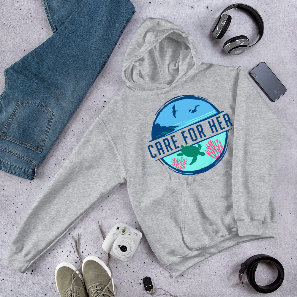 Care For Planet Earth Adult Hoodie
