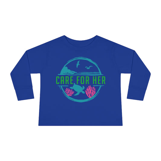 Care for Planet Earth Against Climate Change Toddler Long Sleeve T-Shirt