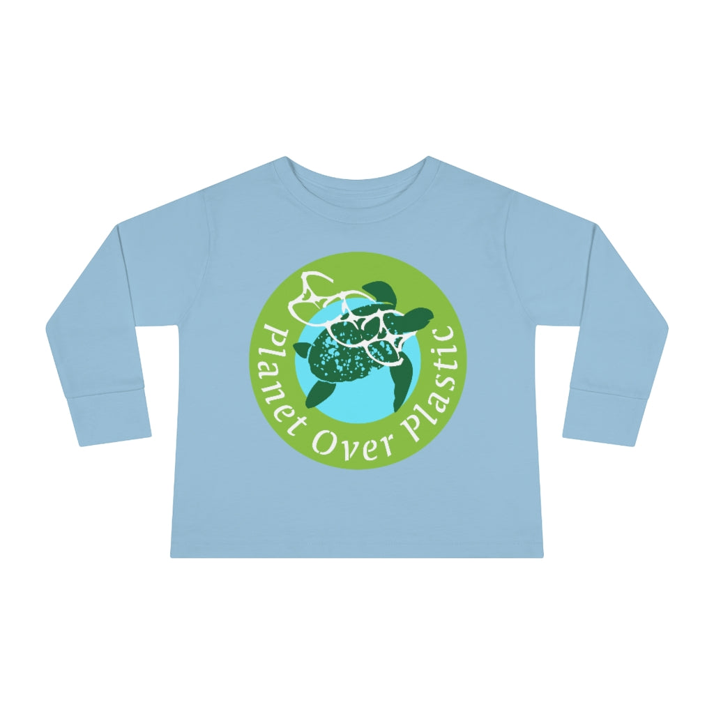 Panet Over Plastic Keep the Sea Plastic Free Toddler Long Sleeve T Shirt
