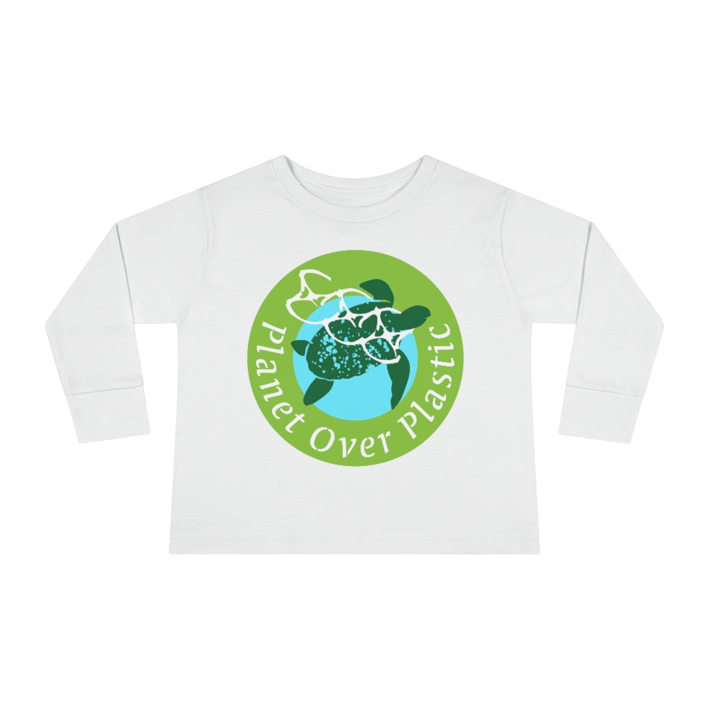 Panet Over Plastic Keep the Sea Plastic Free Toddler Long Sleeve T Shirt