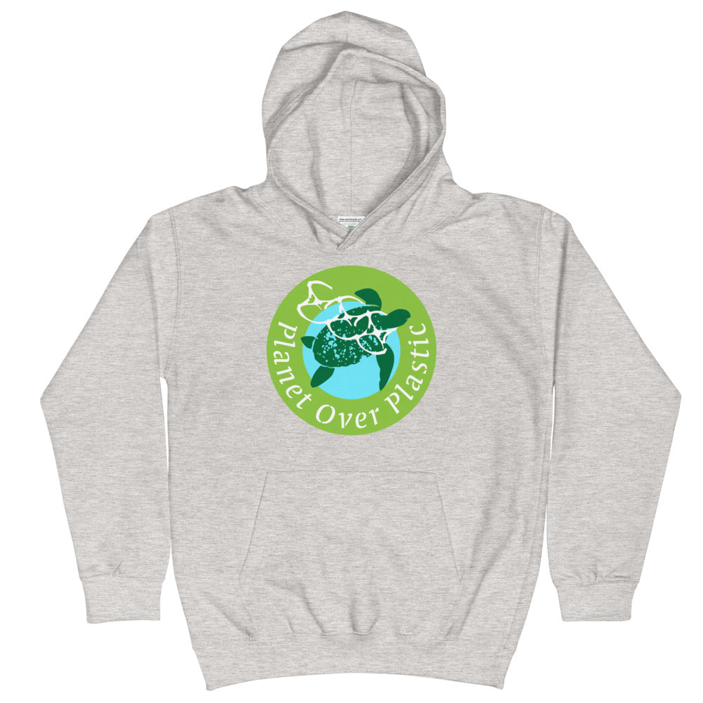 Planet Over Plastic Keep the Sea Plastic Free Kids Hoodie