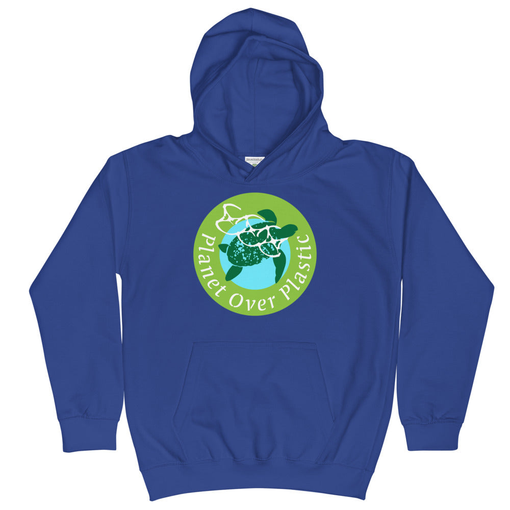 Planet Over Plastic Keep the Sea Plastic Free Kids Hoodie