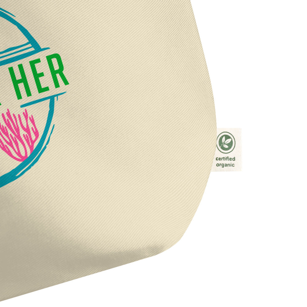 Care For Planet Earth Against Climate Change Large Eco Tote Bag