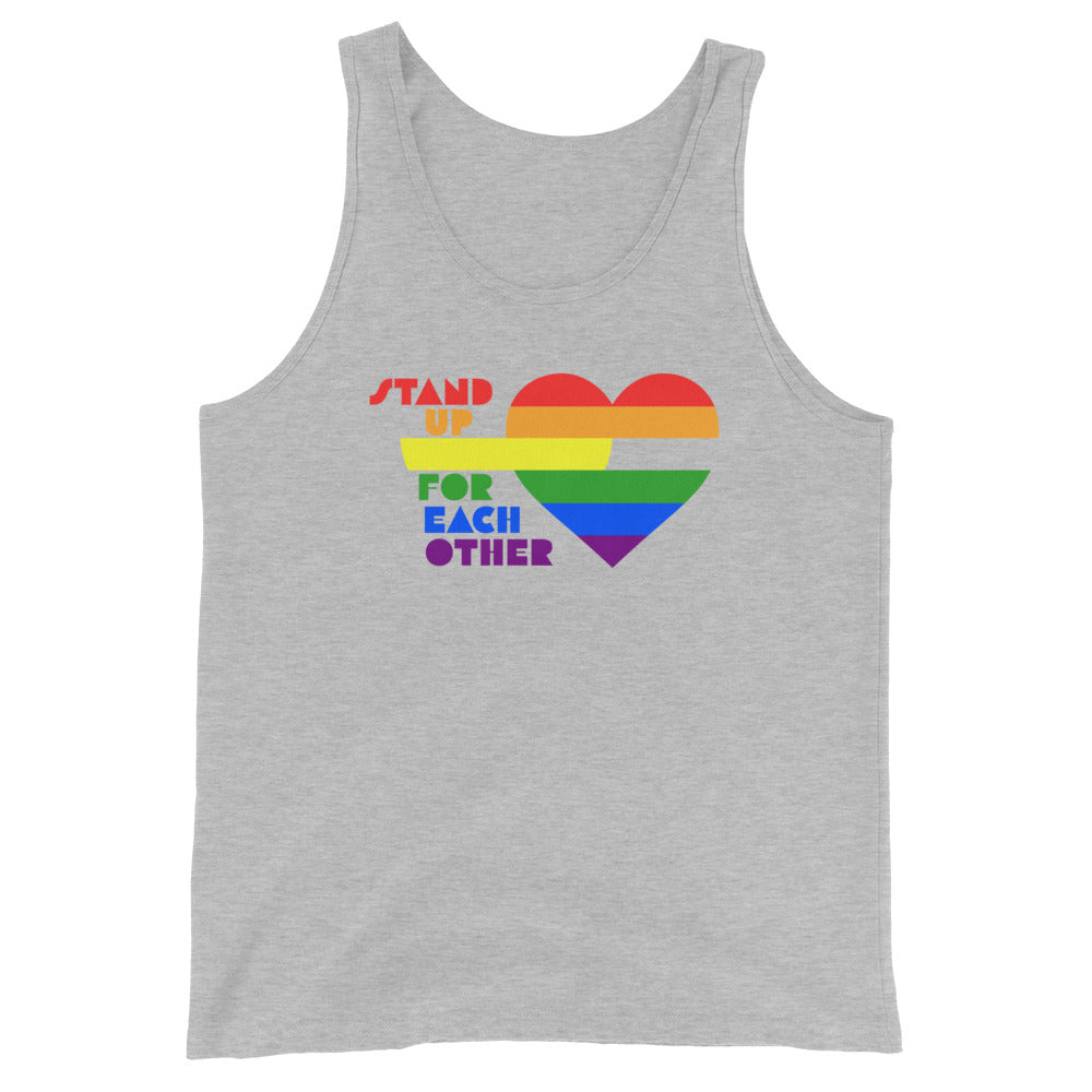 Stand Up For Each Other Pride Unisex Tank Top