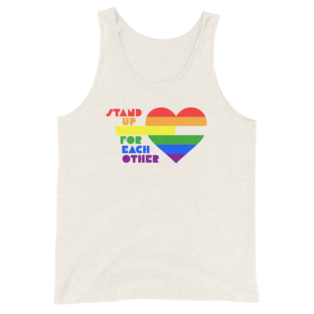 Stand Up For Each Other Pride Unisex Tank Top