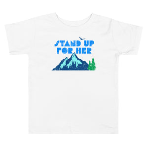 Open image in slideshow, Stand Up For Planet Earth Toddler Short Sleeve T-Shirt
