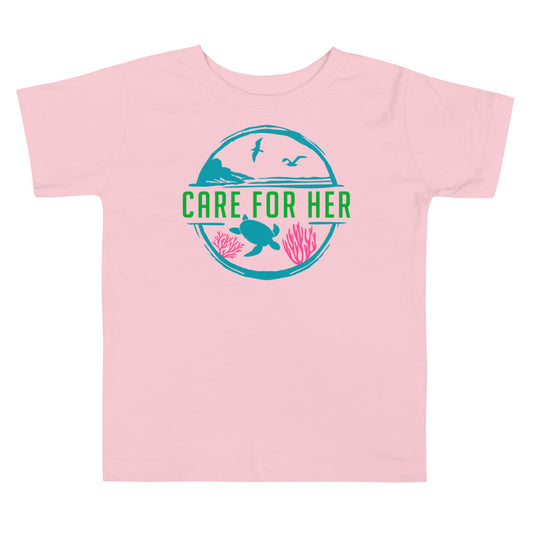 Care For Planet Earth Against Climate Change Toddler Short Sleeve Shirt