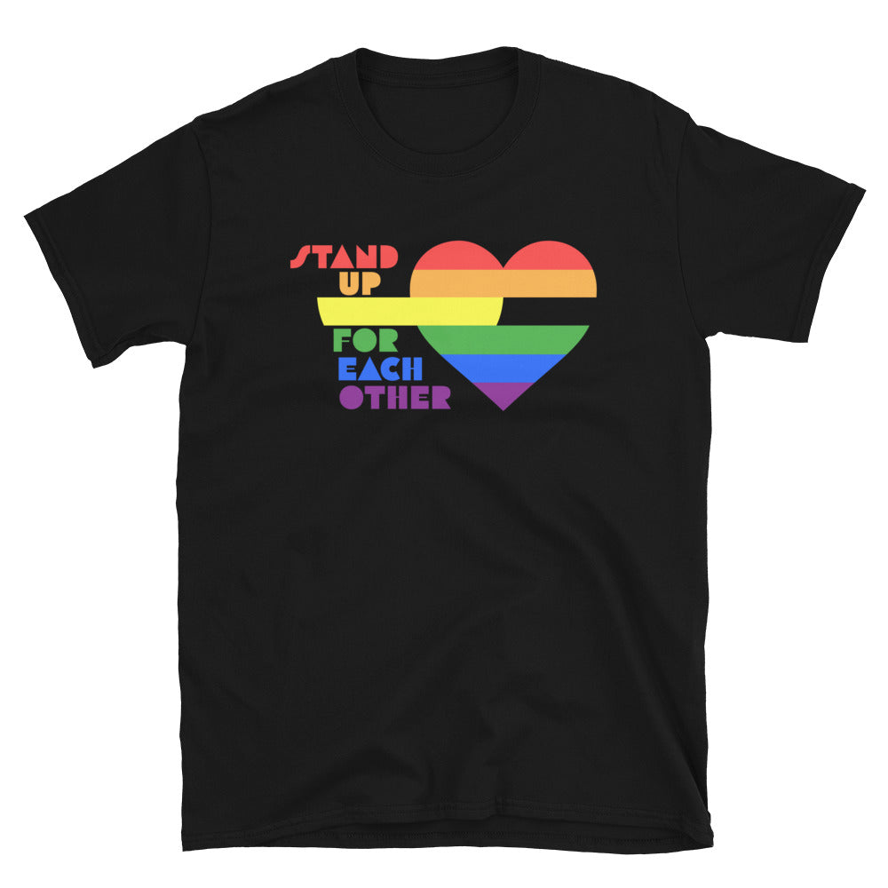 Stand Up For Each Other Pride Short-Sleeve Unisex Shirt
