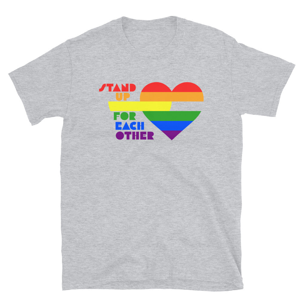 Stand Up For Each Other Pride Short-Sleeve Unisex Shirt