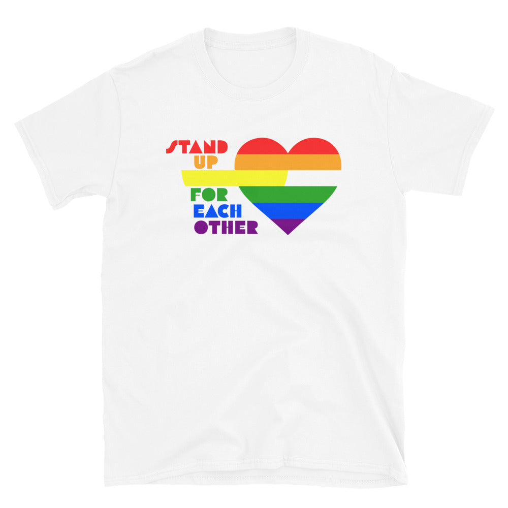 Stand Up For Each Other Pride Short-Sleeve Unisex Shirt