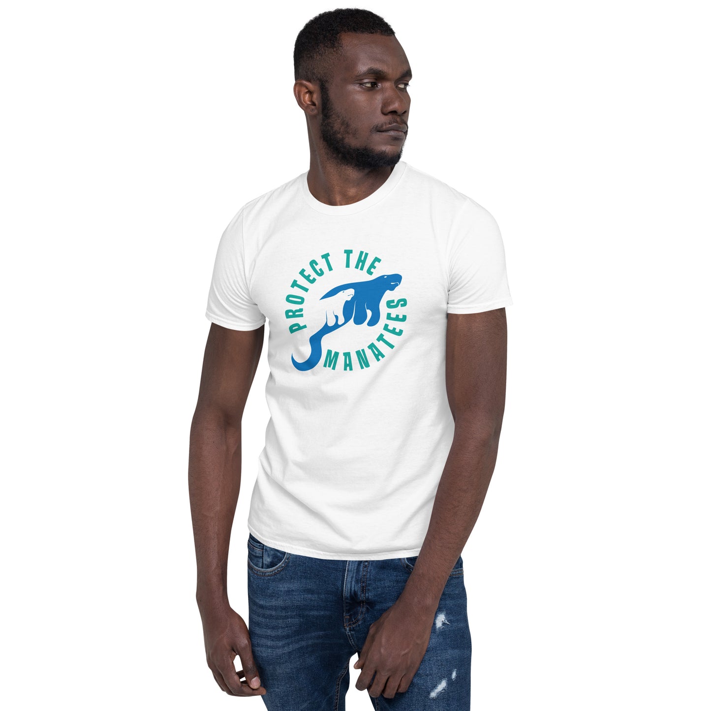 Protect the Manatees Short-Sleeve Adult Unisex Graphic Shirt