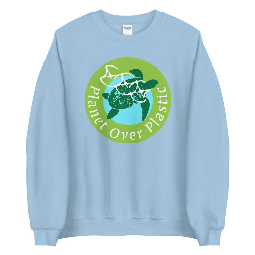 Planet Over Plastic Keep the Sea Plastic Free Unisex Crewneck Sweatshirt
