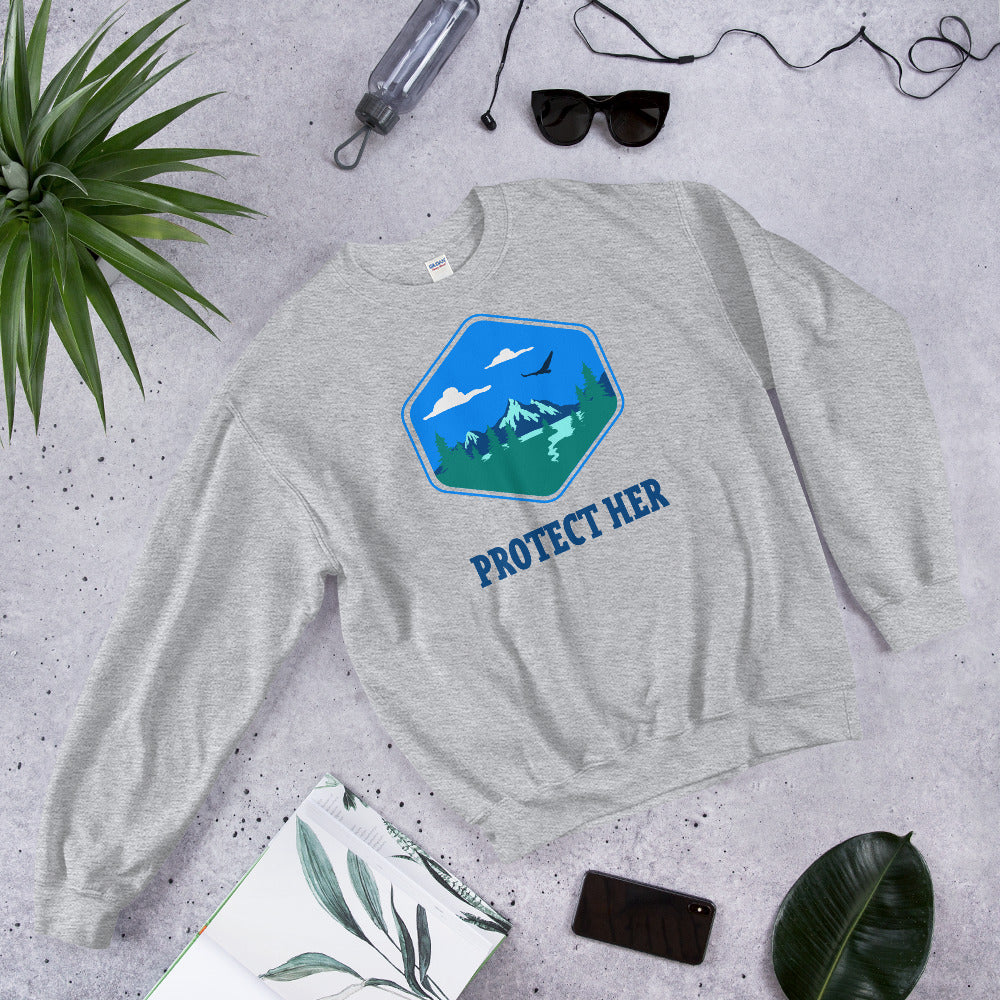 Protect Planet Earth Adult Sweatshirt