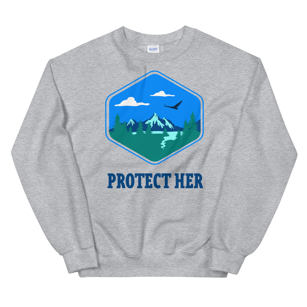 Protect Planet Earth Adult Sweatshirt
