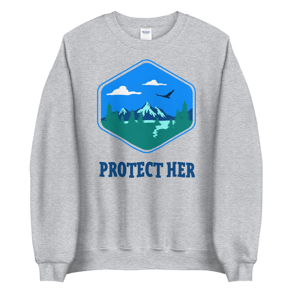 Protect Planet Earth Adult Sweatshirt