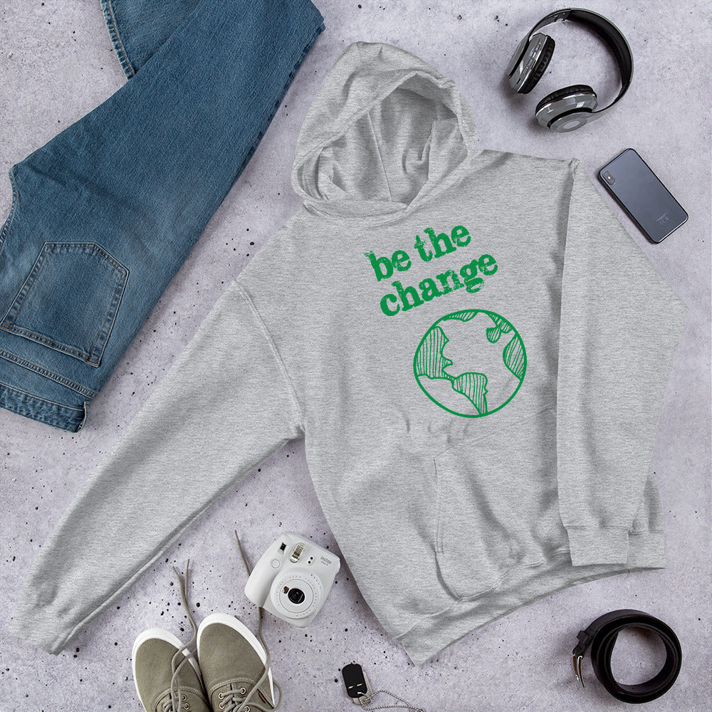 Be The Change Against Climate Change Adult Unisex Hoodie