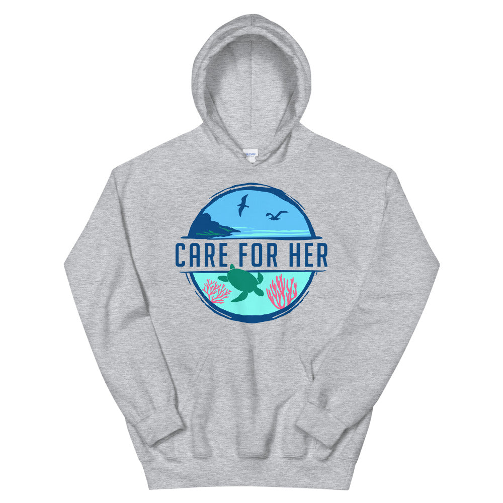 Care For Planet Earth Adult Hoodie