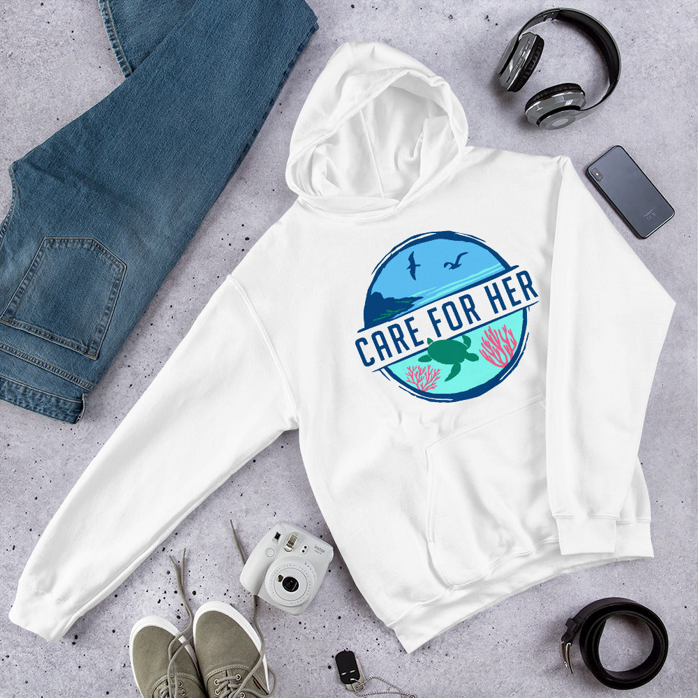 Care For Planet Earth Adult Hoodie