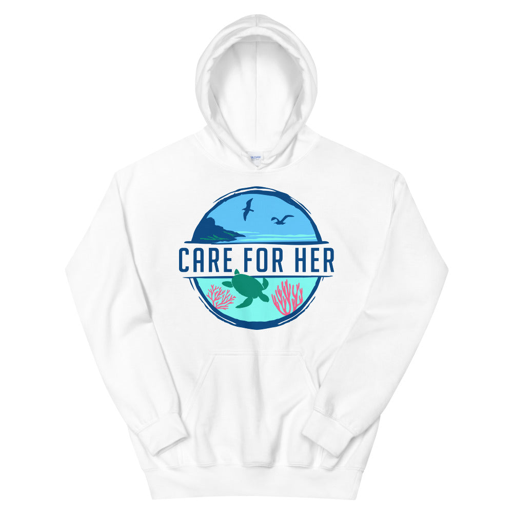 Care For Planet Earth Adult Hoodie