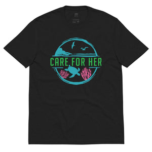Open image in slideshow, Care for Planet Earth Against Climate Change Unisex Recycled Sustainable T Shirt
