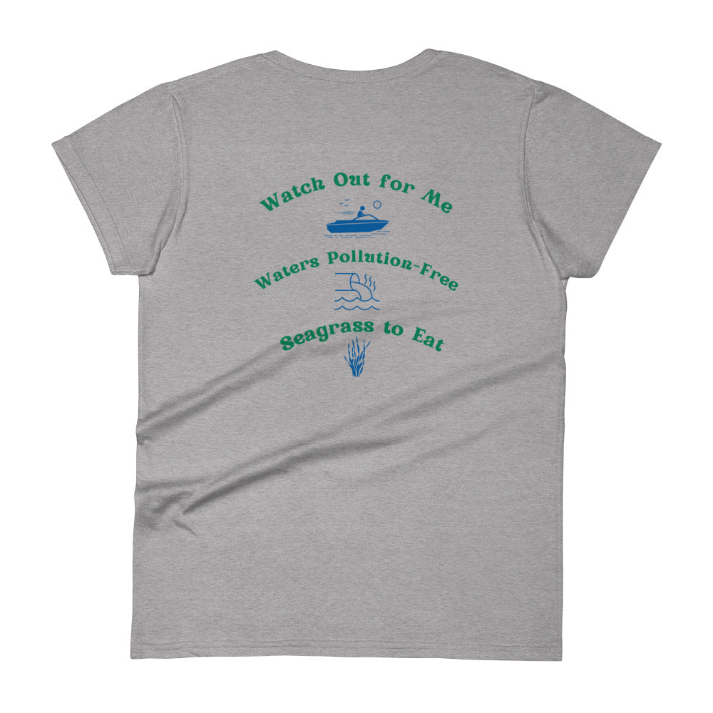 Protect the Manatees Adult Women's Short Sleeve Shirt