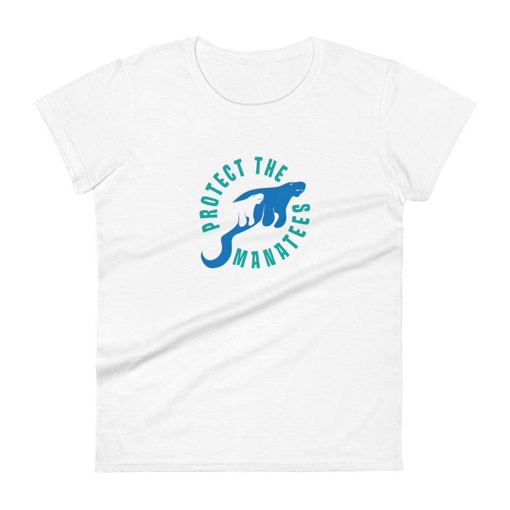 Protect the Manatees Adult Women's Short Sleeve Shirt