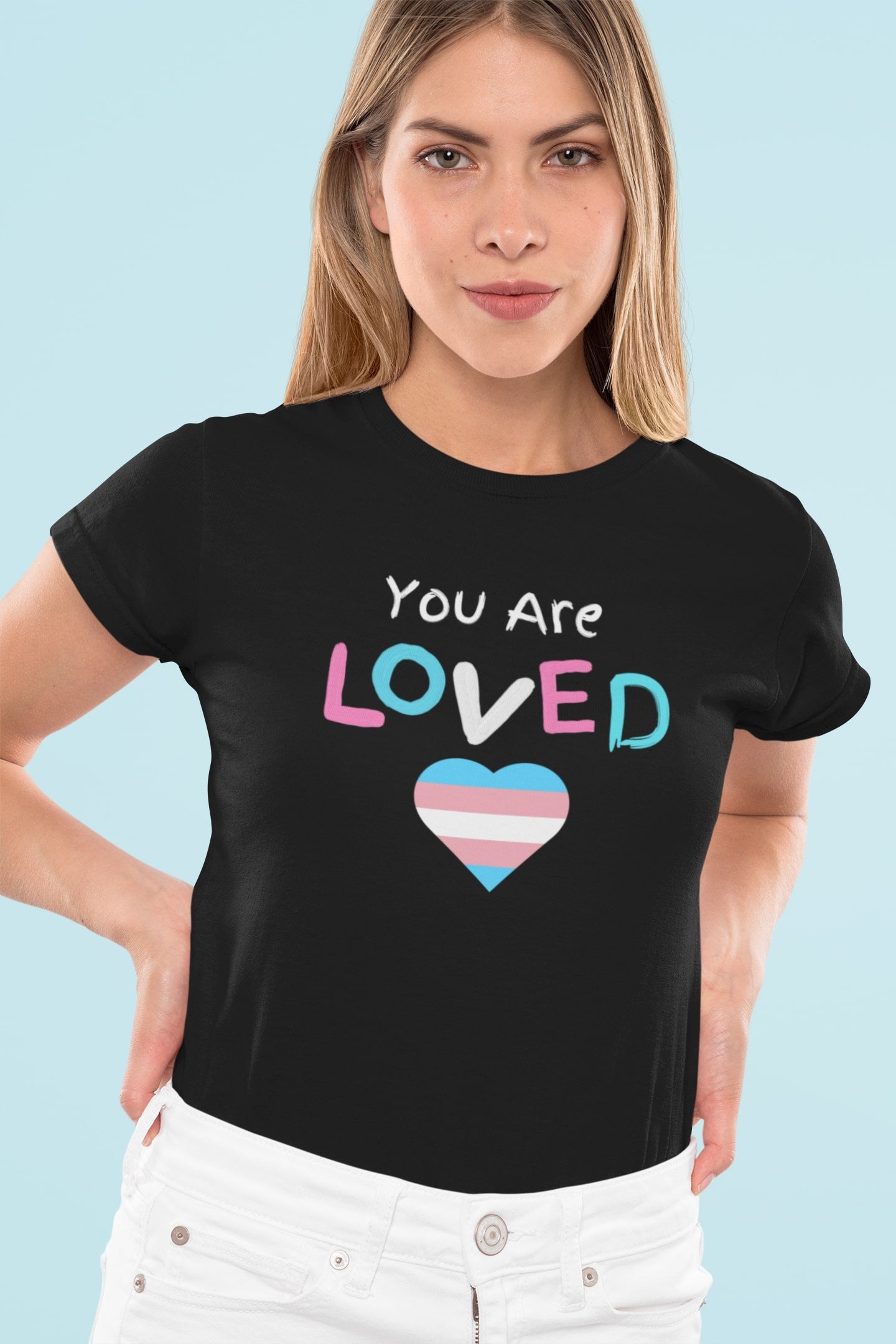 You Are Loved Protect Trans Kids Women's Softstyle T Shirt