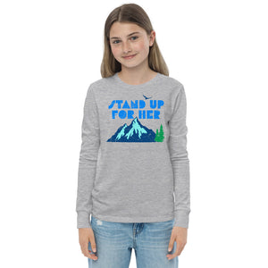 Stand Up For Planet Earth Youth Long Sleeve Tee