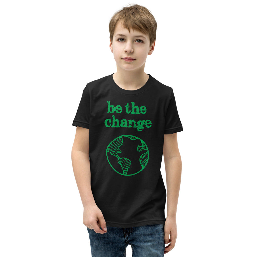 Be The Change Against Climate Change Youth Short Sleeve Tee