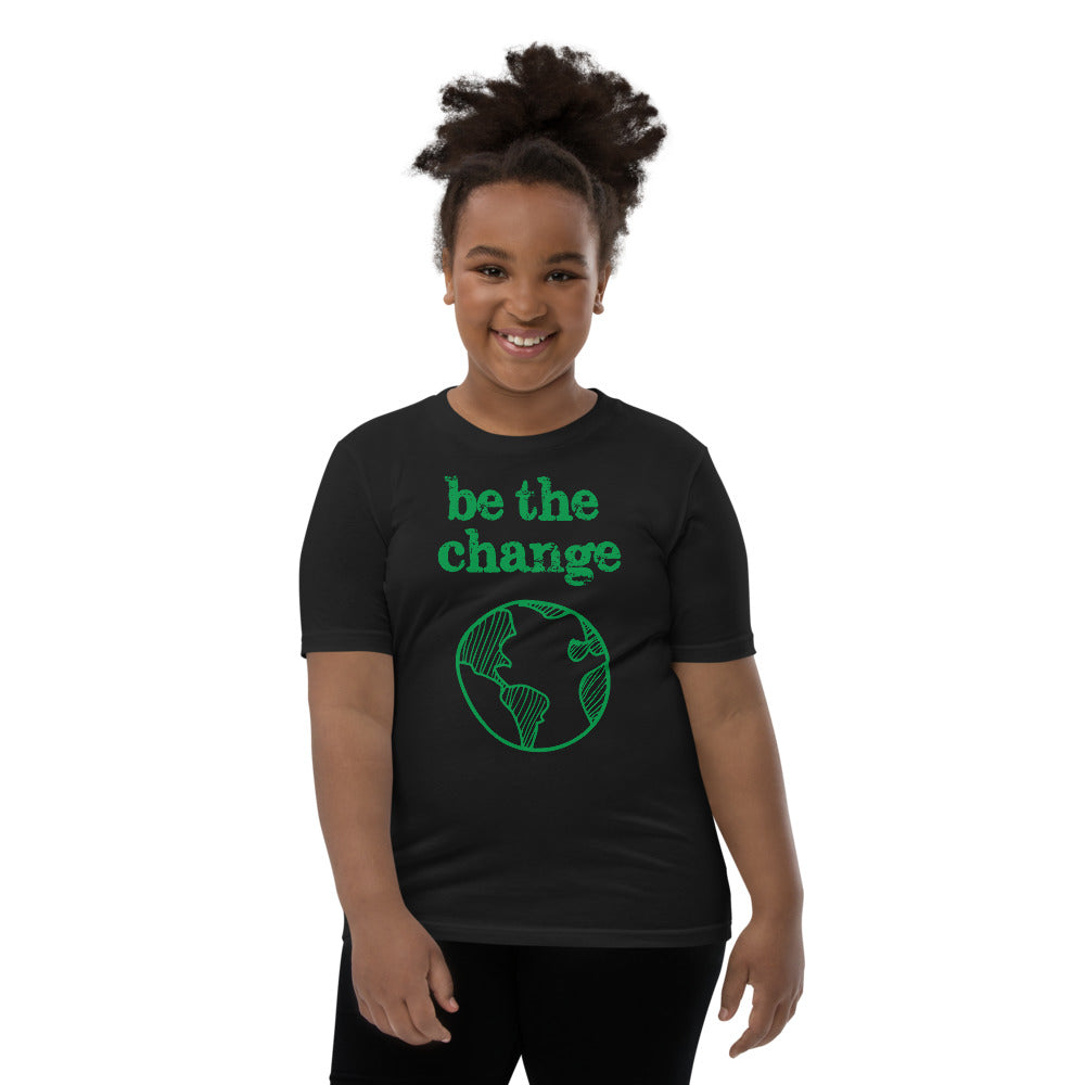 Be The Change Against Climate Change Youth Short Sleeve Tee