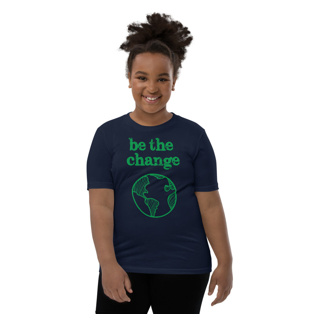 Be The Change Against Climate Change Youth Short Sleeve Tee