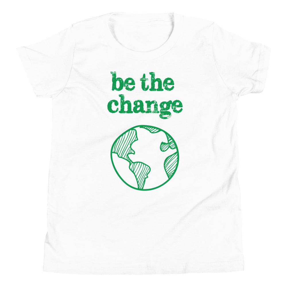 Be The Change Against Climate Change Youth Short Sleeve Tee
