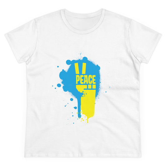 Peace for Ukraine Women's Cotton Tee