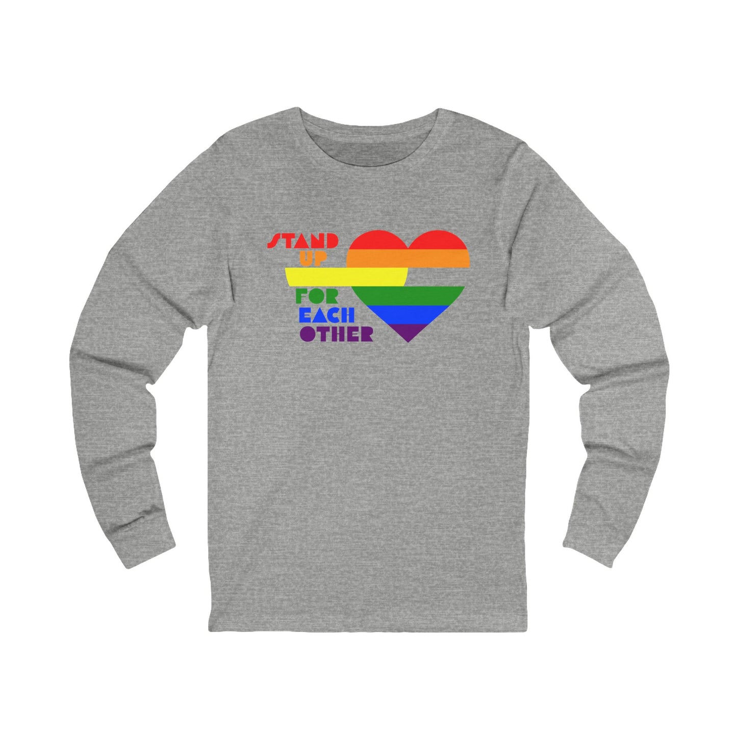 Stand Up For Each Other Pride Unisex Jersey Long Sleeve Shirt