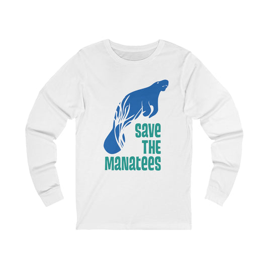 Save The Manatees Unisex Jersey Long Sleeve Tee