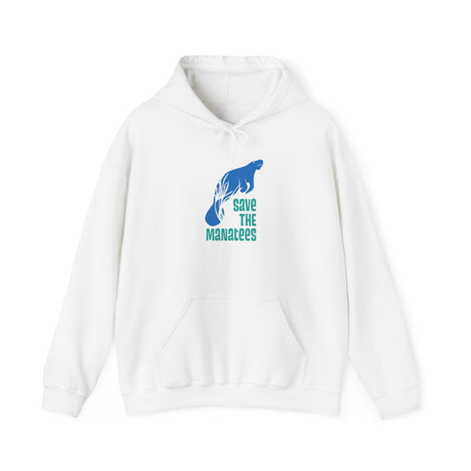 Save the Manatees White Unisex Heavy Blend™ Hoodie