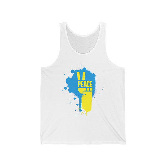 Peace for Ukraine Unisex Jersey Tank