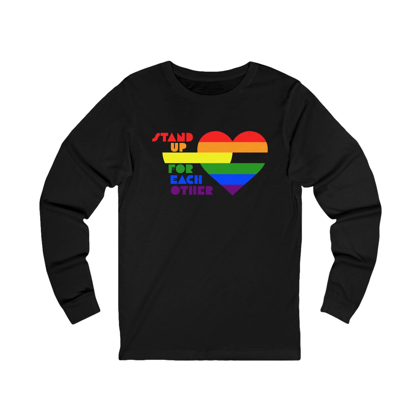 Stand Up For Each Other Pride Unisex Jersey Long Sleeve Shirt