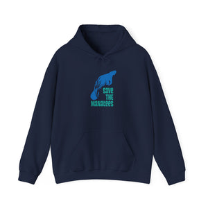 Open image in slideshow, Save the Manatees White Unisex Heavy Blend™ Hoodie
