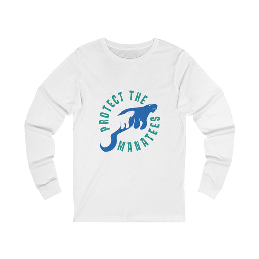 Protect The Manatees Unisex Jersey Long Sleeve Tee
