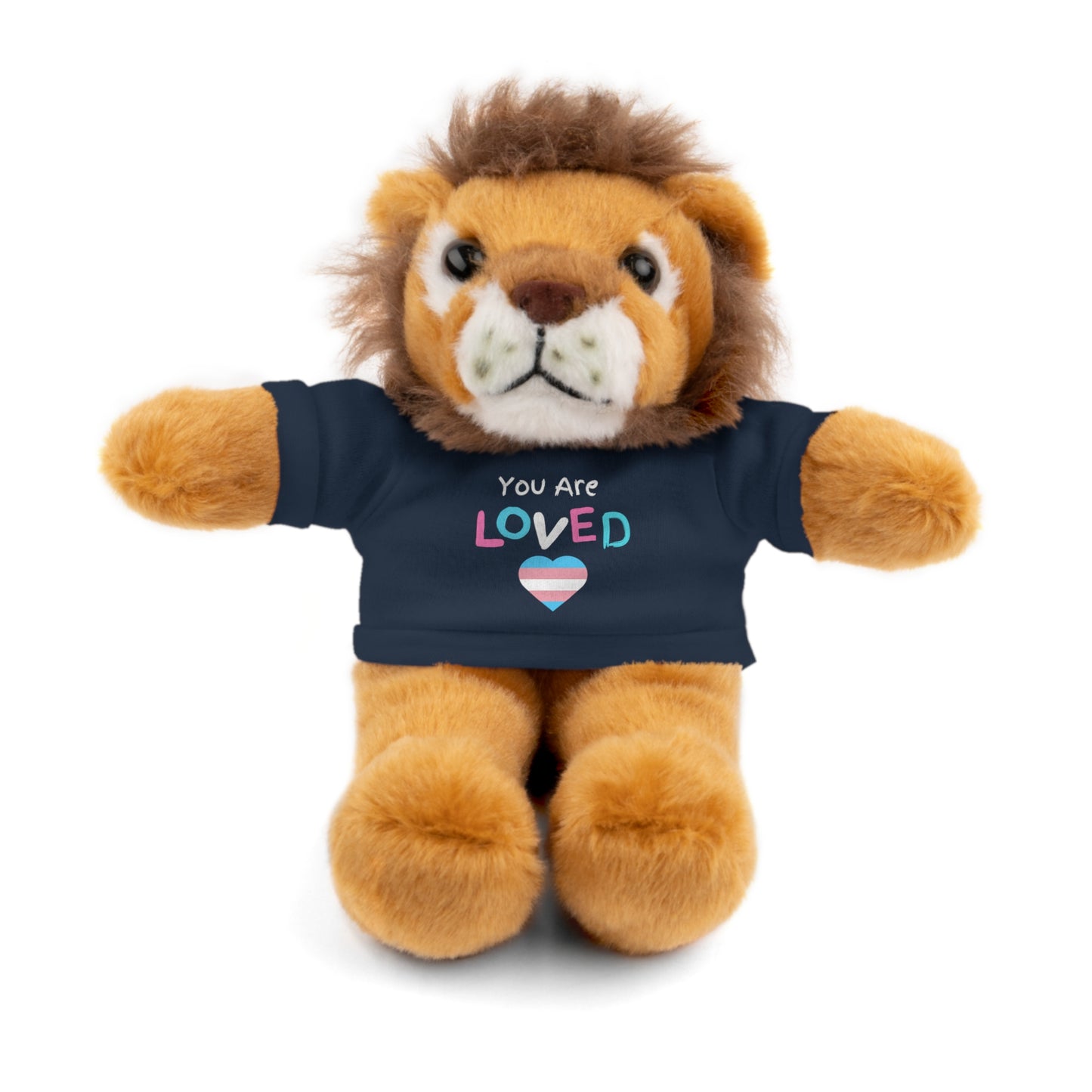 You Are Loved Transgender Stuffed Animals with Tee
