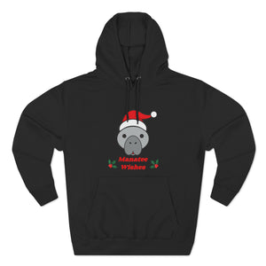 Open image in slideshow, Manatee Holiday Wishes Christmas Unisex Premium Pullover Hoodie
