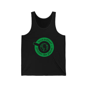 Open image in slideshow, Love Coffee? Protect the Planet Unisex Jersey Tank
