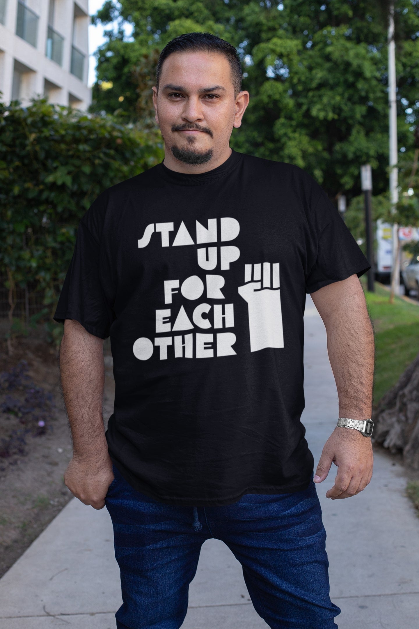 Social Justice Warrior Activist Adult Unisex Graphic Black Shirt