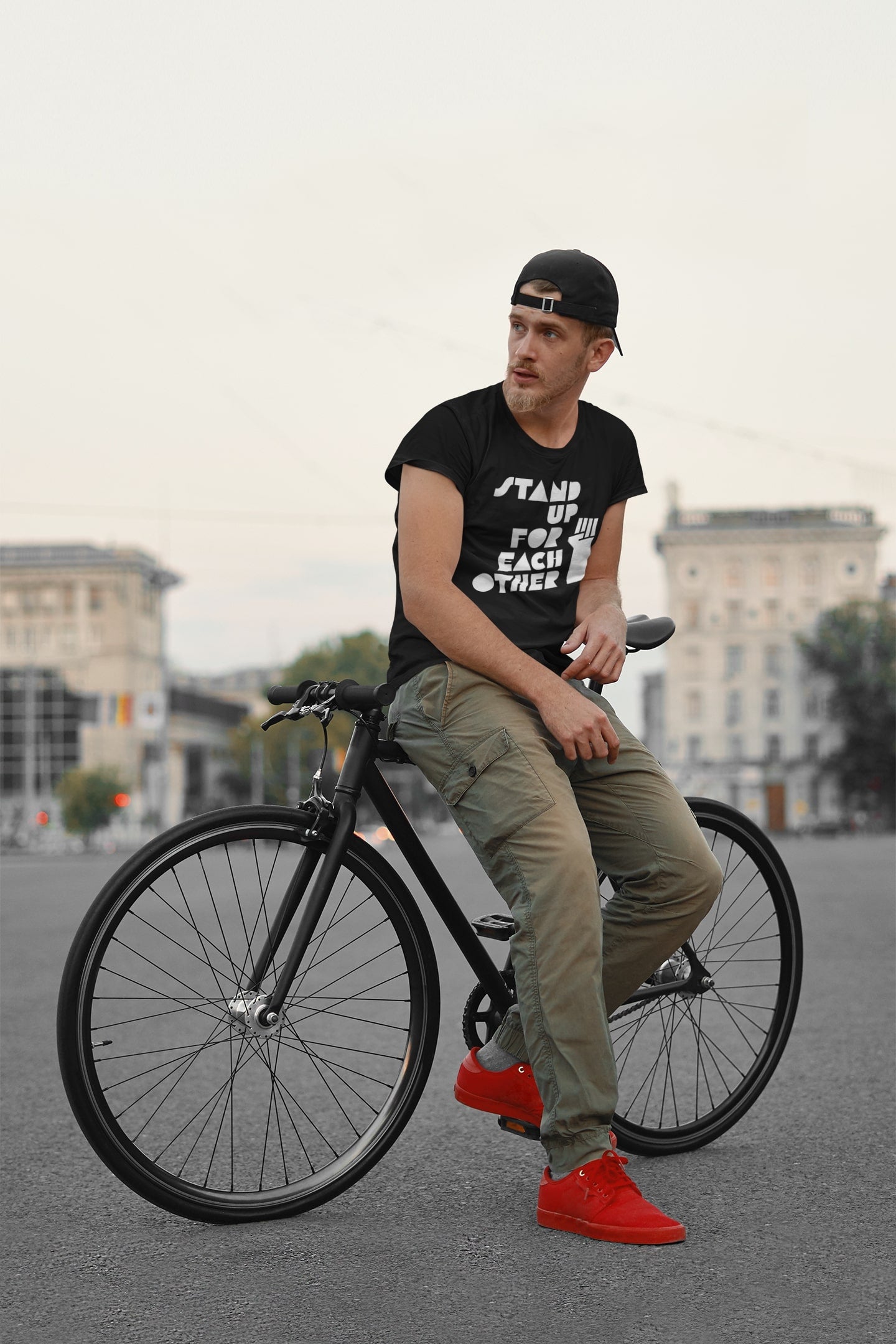 Social Justice Warrior Activist Adult Unisex Graphic Black Shirt